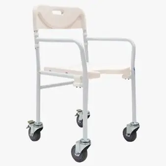 Silla ducha plegable con ruedas